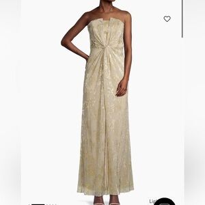 Aidan Mattox Gold Gown